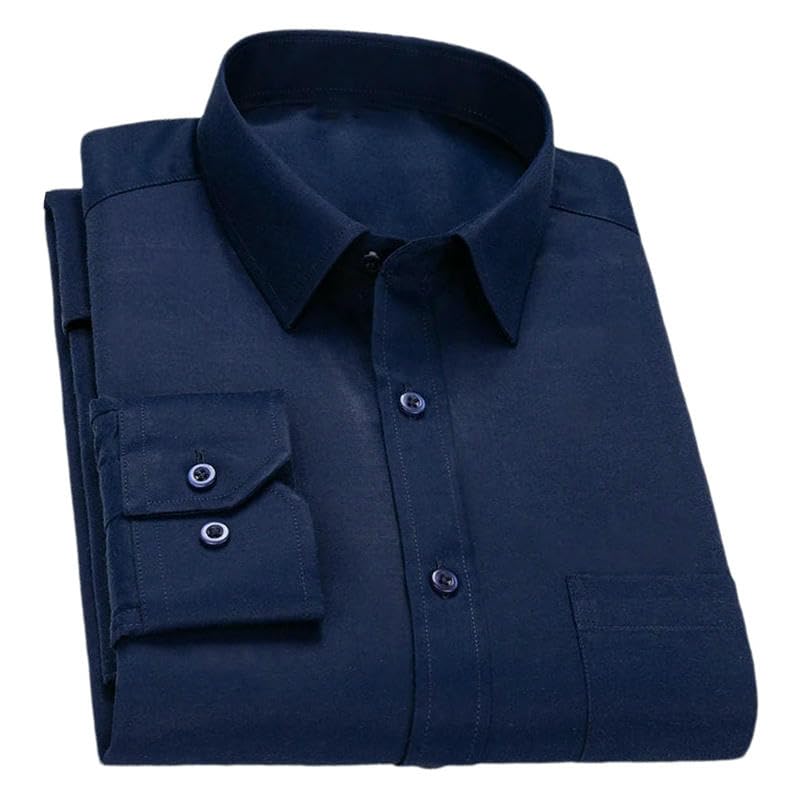 Chemise rayée homme manches longues au style décontracté chic