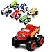 Blaze und Die Monster Maschinen Fahrzeuge Spielzeug Racer – Crusher Truck Fahrzeuge Spielzeug Geschenke für Kinder – 6 Stück