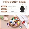 MECCANIXITY Mini Tri-Layered Tassels 1.6" Multi Layers Bohemian Handmade Tassel Bag Charm with Jump Ring for Making Earring Keychain Dreamcatcher DIY Crafts Pack of 50, Black #1