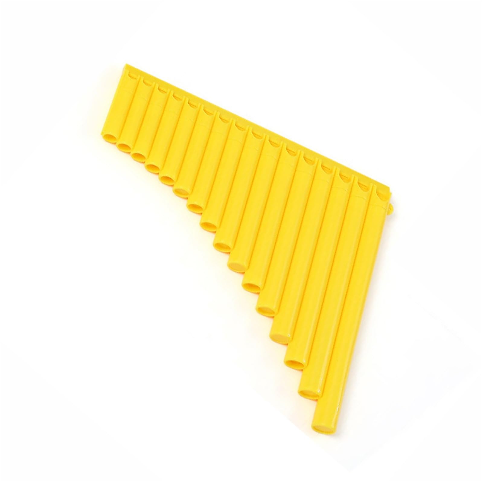 Flauti Pan Professionali Flauto di Pan a 16 pipe per principianti(Yellow)