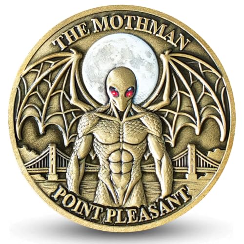 TheMothman Challenge Coin Point Pleasant Legend Cryptid Collector Token