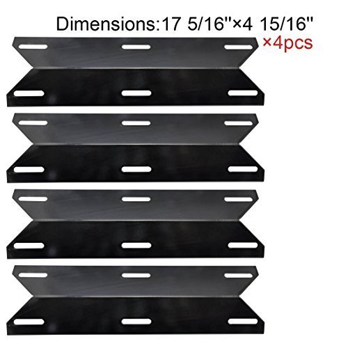 (4-pack) Charmglow Permasteel Gas Grill Heat Plate Porcelain Steel Heat Shield