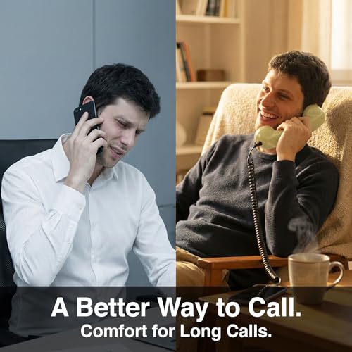 Image of Opis 60s Micro - Retro Mobile Phone handset for Android Smartphones, Tablets, notebooks and Mobile Phones in The Shape of a Classic Telephone Receiver (Cream)