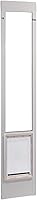 Ideal Pet Products Aluminum Pet Patio Door Insert - Adjustable 77-5/8" to 80-3/8" Height, 15x20" Flap for Dogs up to 120 lbs, Easy Install White