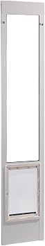 Ideal Pet Products Aluminum Pet Patio Door, Adjustable Height 77-5/8" to 80-3/8", 15" x 20" Flap Size, White