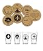 Corkology.com 445-1 Aviation Clusters Pint Pack with Matching Coaster Set, Clear