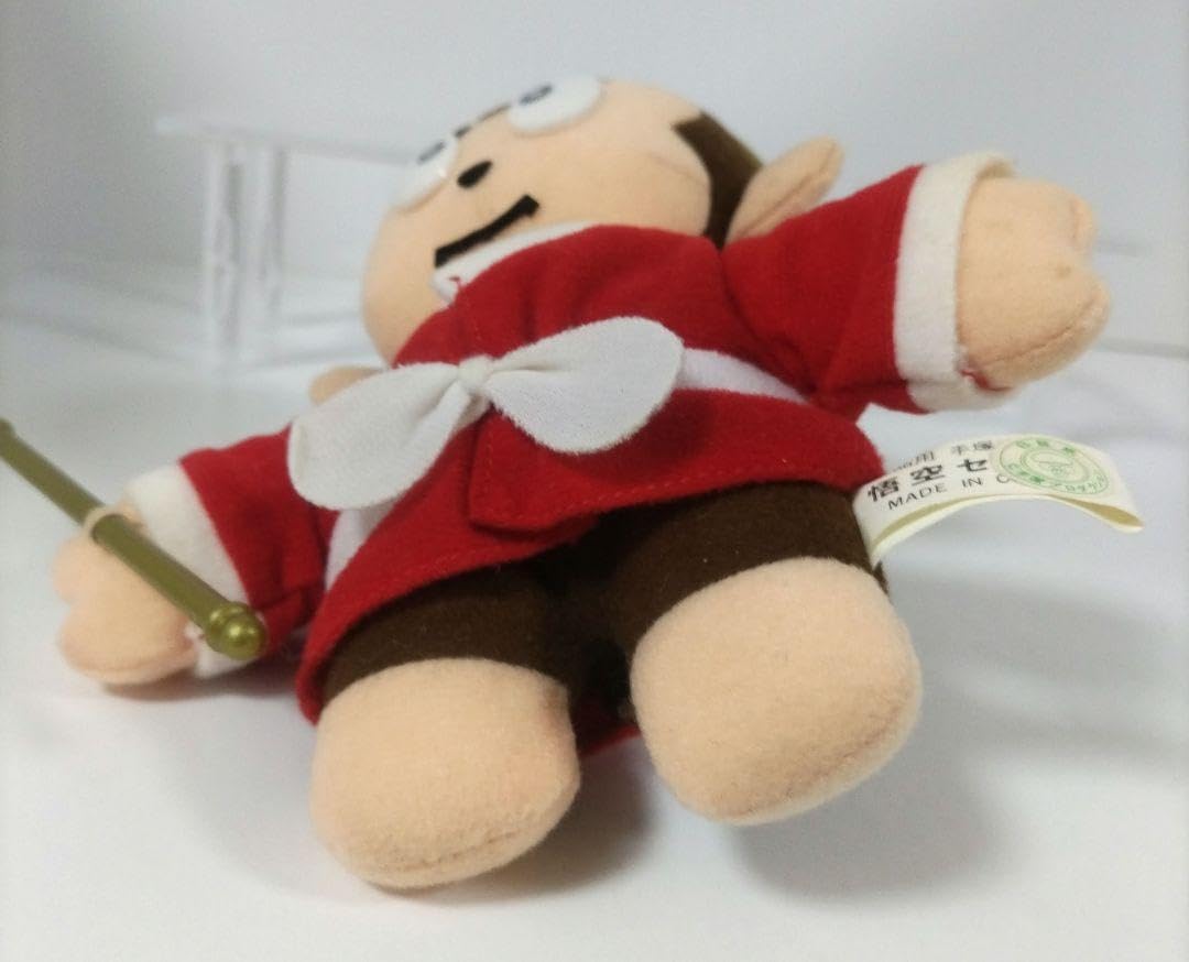 レトロ 孫悟空？猿？ ぬいぐるみ 詳細不明 当時物 ピンク 孫悟空 猿