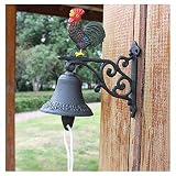 Campanello in Ghisa Antique Campanello Americano American Parete Appeso Pendente Del Campanello Vintage Farmhouse Style Cast Iron Decorativo Campanello Decorativo For Bar Coffee Shop Campanello Vintag