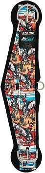 Weaver Leather Bucking Bronc Synergy Airflex Roper Cinch with Roll Snug Buckle Buckingbronc 28