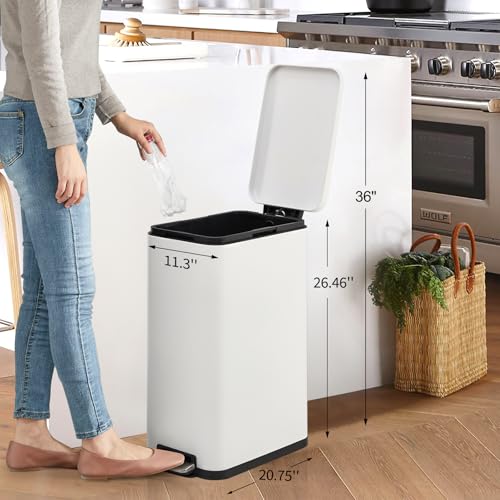 Caneca de basura rectangular para cocina 13.2 gal miniatura 7