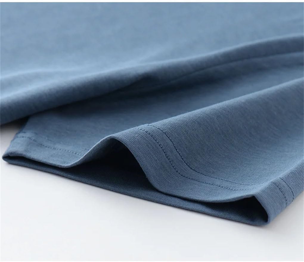 Men's Undershirts Breathable Tees Short Sleeve T-Shirts Crew Neck Solid Color Top