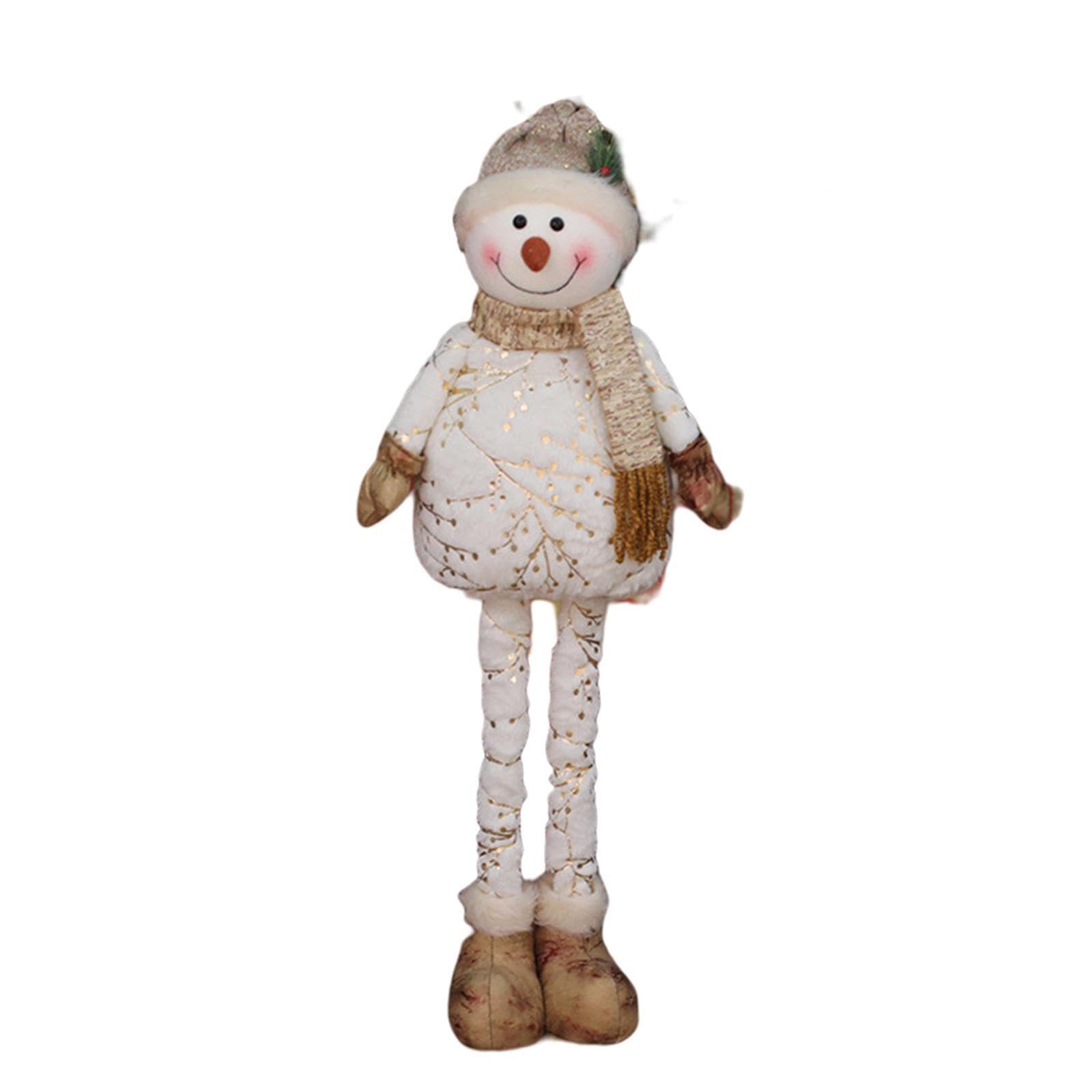 Figurine de Bonhomme de Neige Noël Extensible pour cheminée Bureau, Figurine Noël Extensible, Bonhomme Neige, décoration d'intérieur