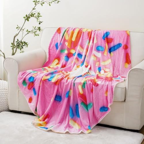 Save 23% on BATTILO HOME 71-Inch Pink Donut Blanket - Image 2