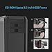 ORICO Wechselrahmen / SATA Mobile Rack | SATA I/II/III HDD Fesplattenrahmen im 5,25" Laufwerksschacht | Anti-Vibrations-Kit | Abschließbar