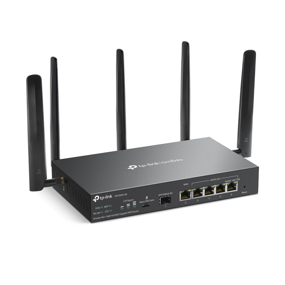 TP-Link Routeur VPN Omada WiFi 6 5GHz - ER706W-4G