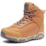 Coostar Men's Work Boots Lightweight Tactical Boots Waterproof Hinking Shoes for Men Summer Wheat US
