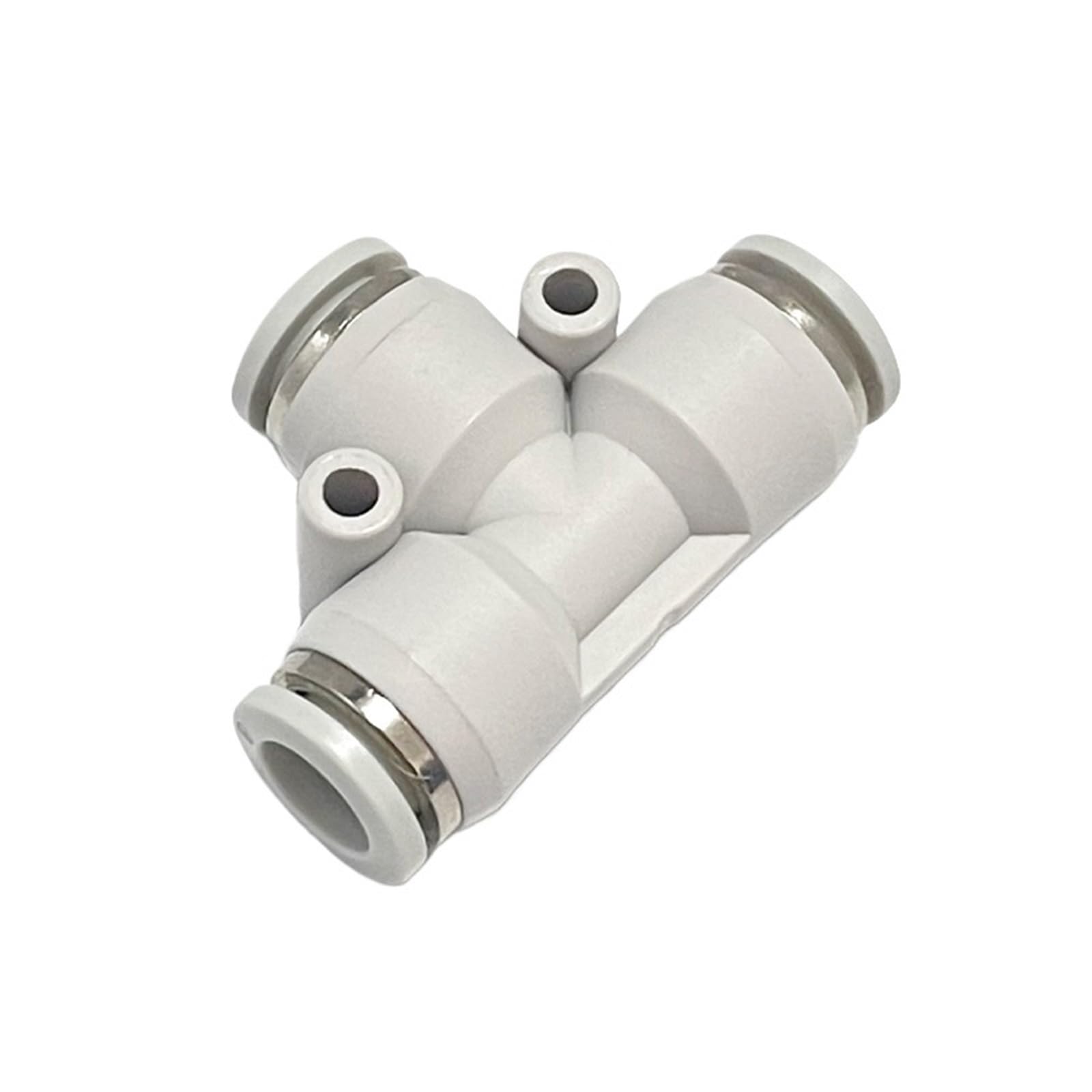 Pneumatyczne złącze tchawicy PU typu T, białe trójdrożne szybkozłączki do cylindrów PE4-6-8-10-12(Pe4 (10pcs))