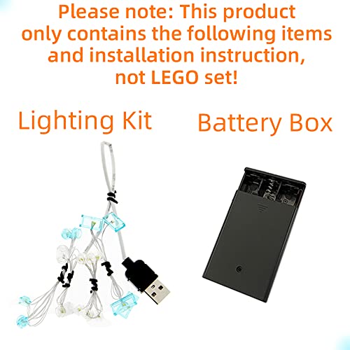 Luces LED para Architecture Dubái compatibles con Lego 21052 kit de iluminación bloques 3