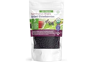 Certified USDA Organic Dried Elderberries: 1 Lb Immunity Support