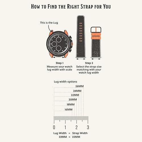 Miniatura 4 de Fossil Men's 22mm Dark Brown LiteHide Leather Watch Band