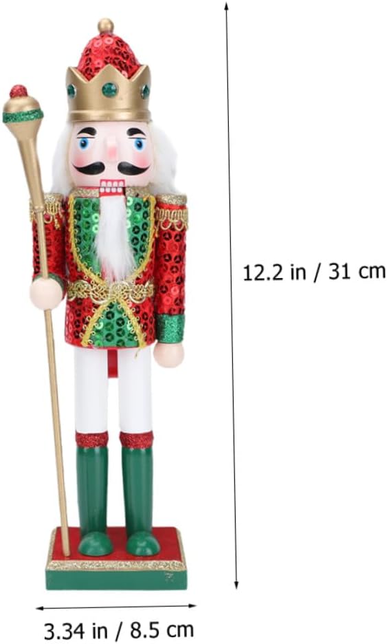 GALPADA Christmas Nutcracker Figure Wooden Nutcracker Soldier Figurine for Christmas Home and Table Décor