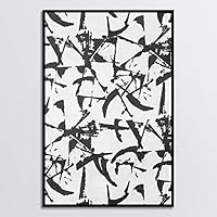 Framed Canvas Wall Art Black and White Style Canvas Prints Home Artwork Decoration for Living Room,Bedroom - 16x24 inches