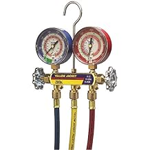Yellow Jacket GIDDS-296819 2-Valve Charging Manifold Assembly with 60-Inch Hoses for R-410A