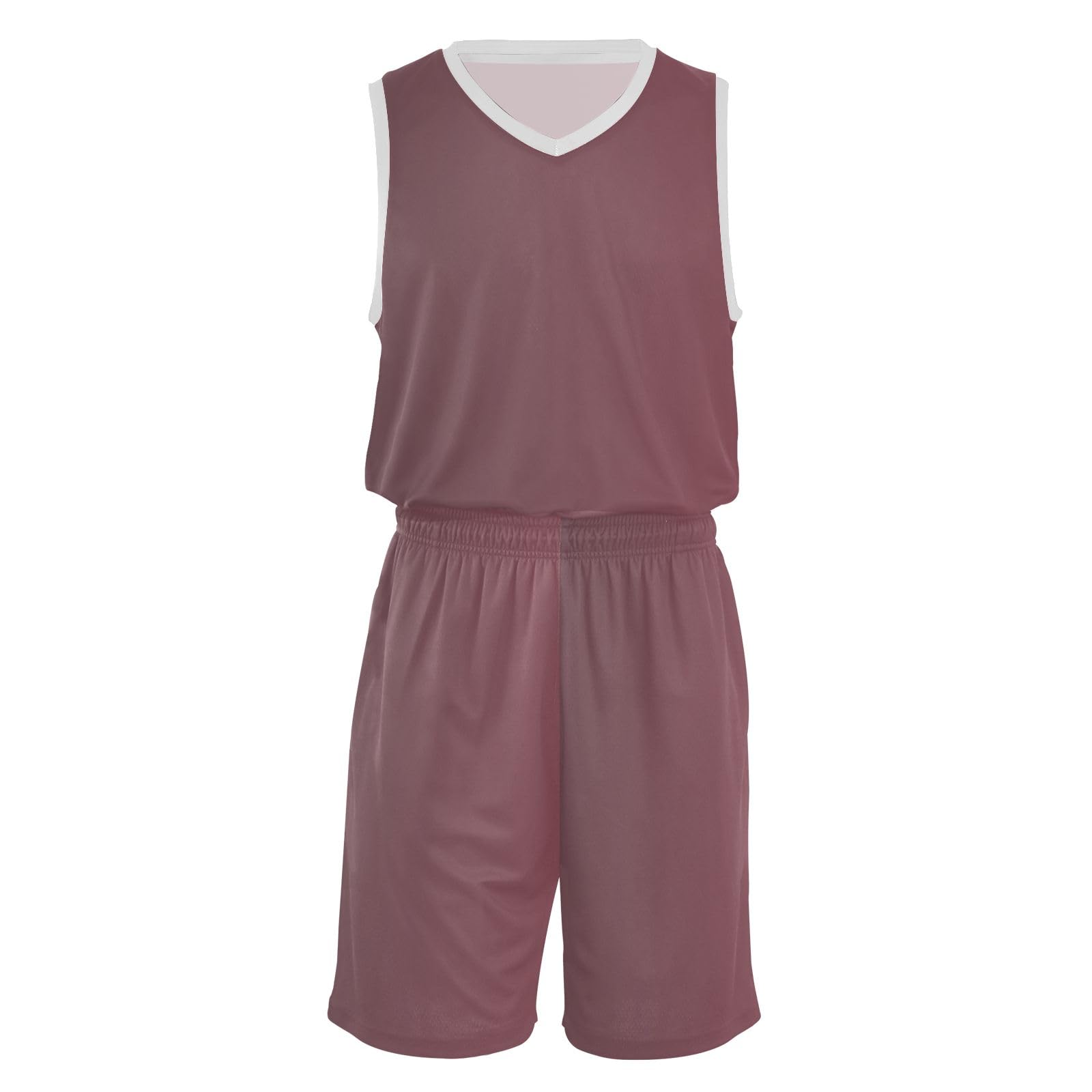 Black Red Gradient Youth Basketball Jerseys Boys and Girls Basketball Jersey Set Youth Boys Performance Athletic Basketball Uniform Set for (5-13 Years Old)