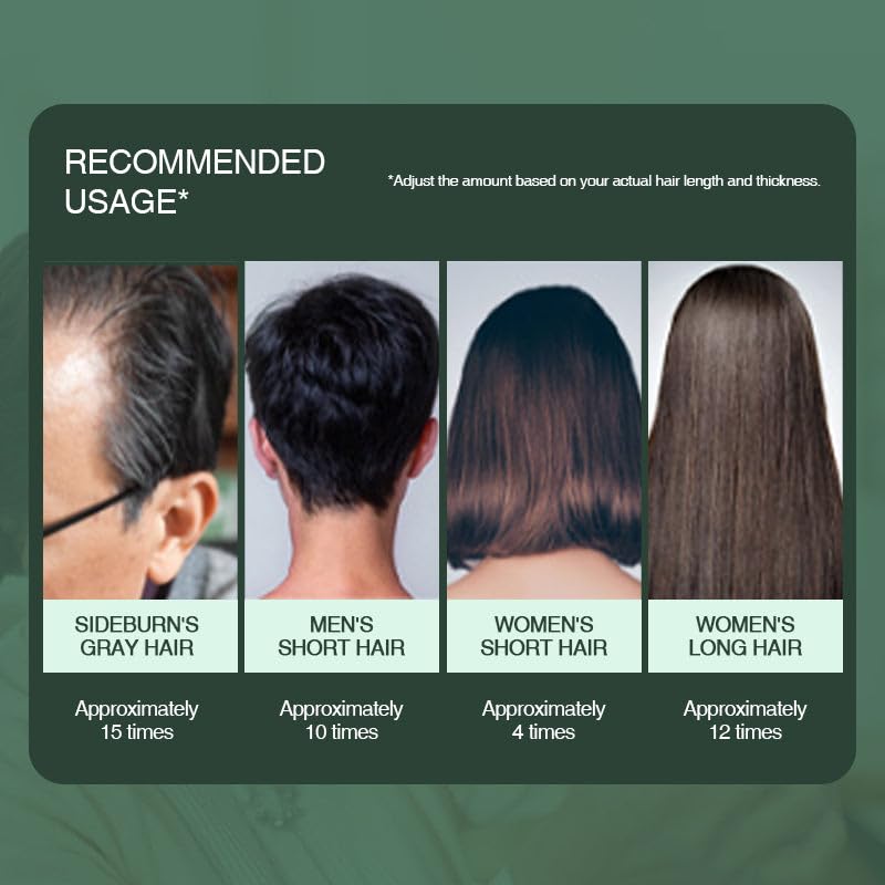 Miniatura 8 de Extracto de plantas con esencia de tinte para el cabello, crema de teñido de frutas negras sin amoníaco con peine, crema de tinte orgánico para el