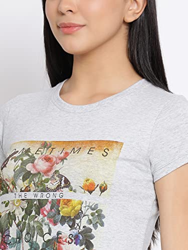 Image of Lyra Women's Cotton Regular Fit T-Shirt