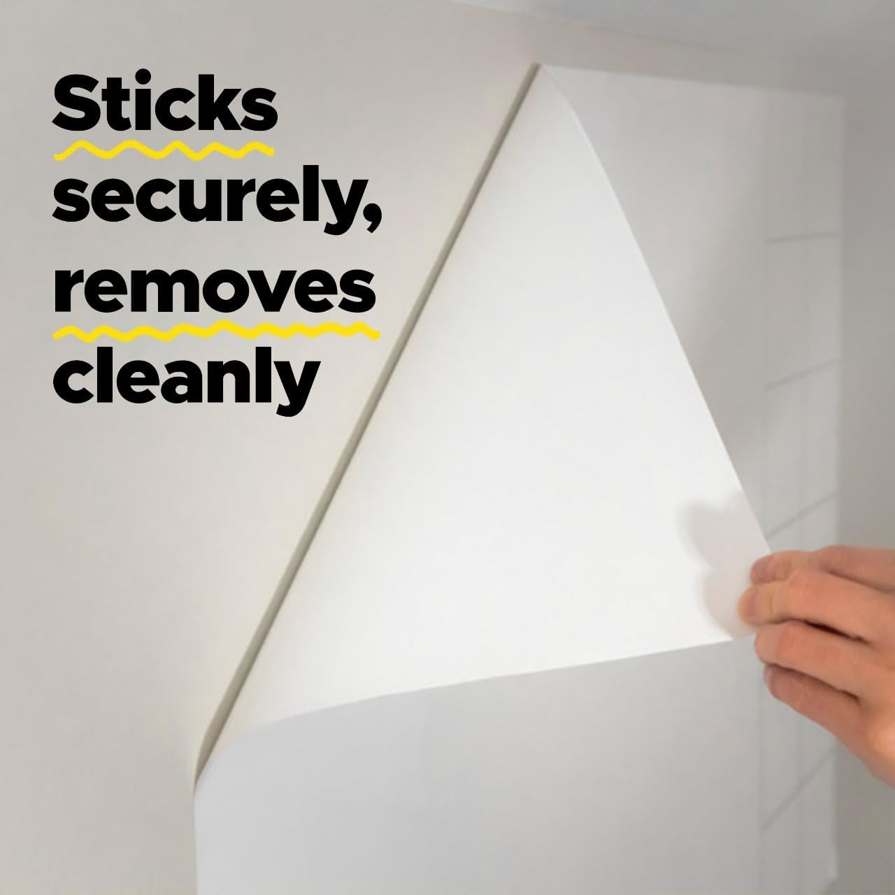 Post-it Easy Erase Permanent Marker Whiteboard Surface Permanent Marker Wipes Away with Water 8 ft X 4 ft White Dry Erase Whiteboard Film