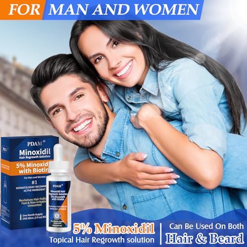 Minoxidil for Women Hair Growth- Minoxidil Hair Growth Serum for men to Regrow Fuller, Thicker Hair - 5% Minoxidil for Women Hair Growth- Improves Appearance of Thinning Hair 2 fl oz - Thumbnail 2