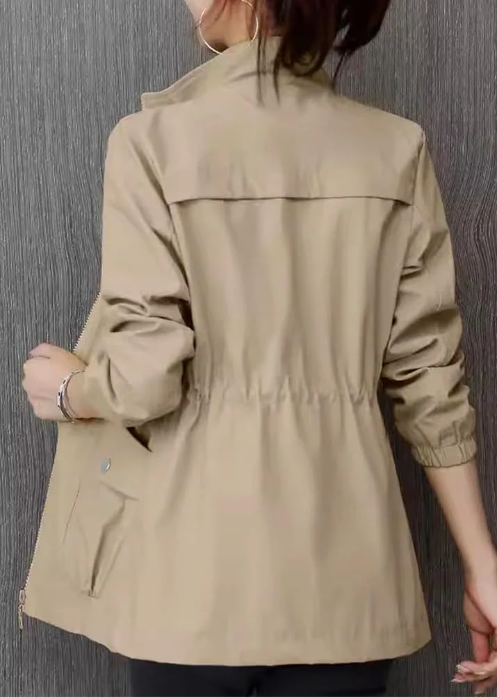 shownicer Cappotto Donna Primaverile Trenchcoat Classico Giacca Autunnale Cappotto Vintage Elegante Trench Maniche Lunghe Traspirante Coat con Tasche