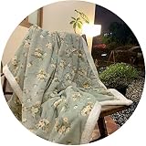 Sherpa Fleece Gewichtete Decke Für Erwachsene, Dicke Fuzzy Bettdecke, Ultra Gemütliche Sherpa Und Super Weiche Flanell Full Size Wurfdecke Für Schlafsofa (Color : E, S : 230x200cm)