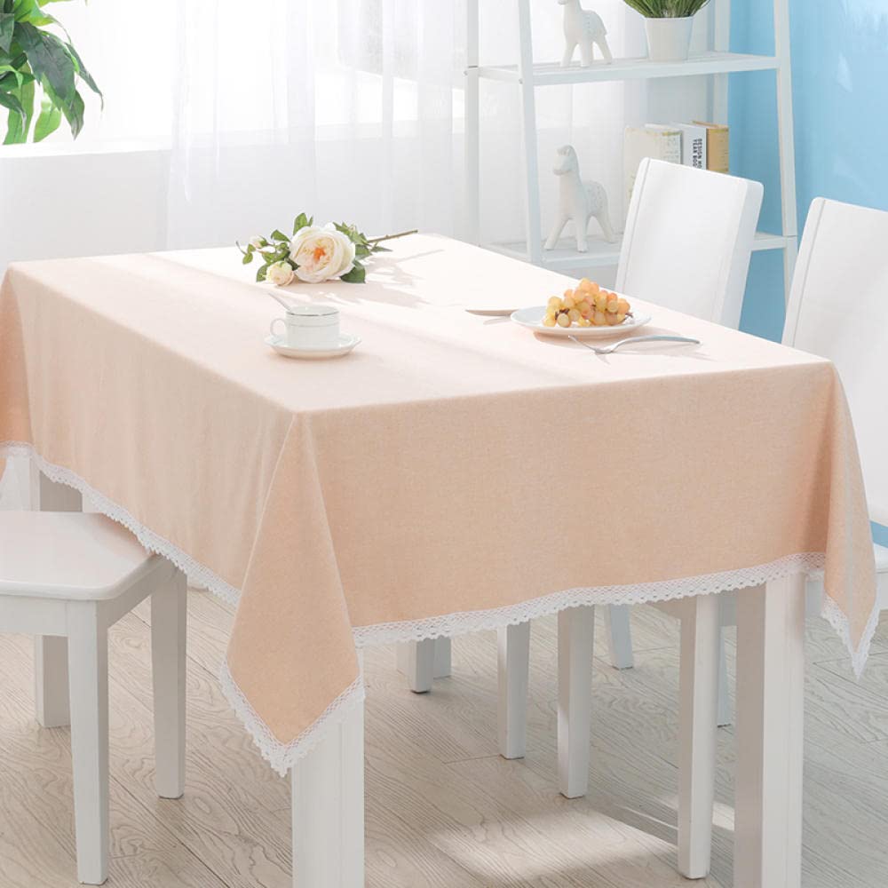 Manteles Mesa Antimanchas Light Breathable para Bufé Fiesta Cena Boda Picnic y Más Light Brown 130 × 180cm
