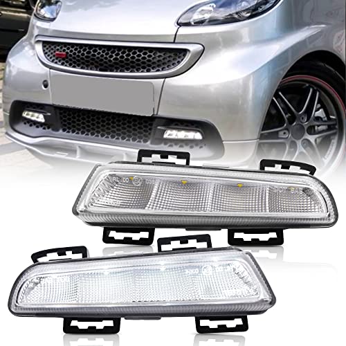 NSLUMO Led Luci di marcia diurna Drl Per Mercedes-Ben/z Smart Fortwo 451 2013-2015 Xenon Bianco LED Nebbia Luce di Guida DLR Lampadario urbano 2pcs