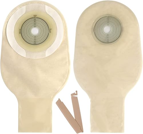 20 suministros de ostomía, bolsas de colostomía, bolsa de ostomía drenable de una pieza para el cuidado de la colostomia, corte a medida