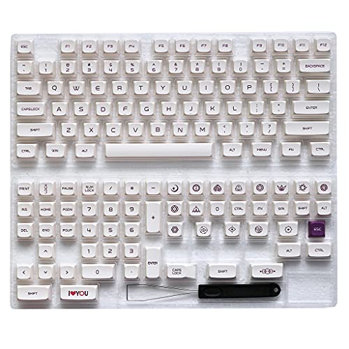 Touches PBT profilé XDA haut de gamme pour clavier mécanique au design crème