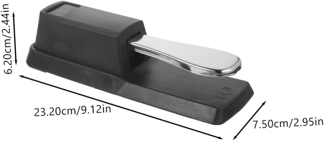 Sustain Pedal for Electronic Keyboards Foot Pedal Non-slip Base for Enhanced Performance Compatible Digital Pianos and Keyboards Black Style