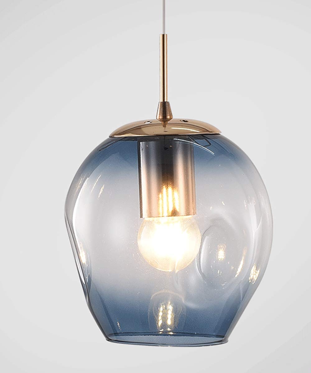 SXECAEPS Modern creative chandelier Modern Minimalist Corridor Porch Ceiling Lamp for Living Room Creative Bubble Balls Pendant Light Restaurant Nordic Art 15cm Glass Ball