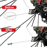 100 sztuk końcówki kabla hamulca zaślepka stop rower górski zacisk kabla hamulca końcówki końcówki do roweru zaciskowego do roweru szosowego górskiego roweru hamulca kabel do zmiany biegów (Schwarz)