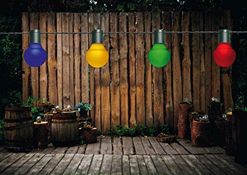 Preisvergleich Produktbild LED Partylichterkette 10m Bunte LEDs 20er Ø 5cm Lichterkette