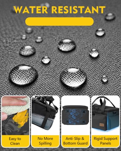 Image of Magicfly Art Bag, Large Paint Storage Bags for Paint Palettes /Brushes /Bottles /Paints, Waterproof Art Supply Bag for Outdoor /Travel /Class /Home, Portable Art Bags for Supplies for Artists & Students