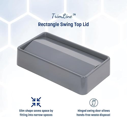 Miniatura 2 de Carlisle FoodService Products CFS 34202423 TrimLine Tapa abatible de polietileno, 20.19 pulgadas de largo x 11.56 pulgadas de ancho x 4-12 pulgadas