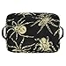 susiyo Poisonous Spider Storage Bins Large Fabric Sorage Baskets for Shelves 2 Pack Foldable Decorative Closet Baskets with Handles for Organizing Shelf Clothes Home Office, 15x11x9.5Inches