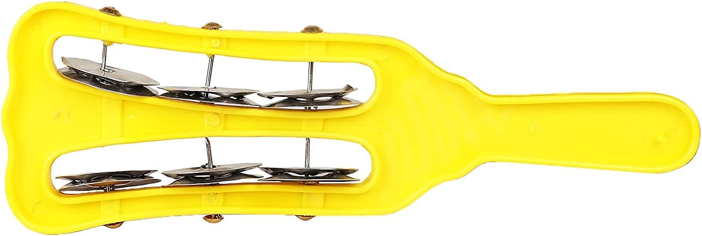 Plastic Manjira - Musical Instrument for Bhajan and Kirtans, Khartal for Mandir aarti (Jheeka) 3 line Multicolor
