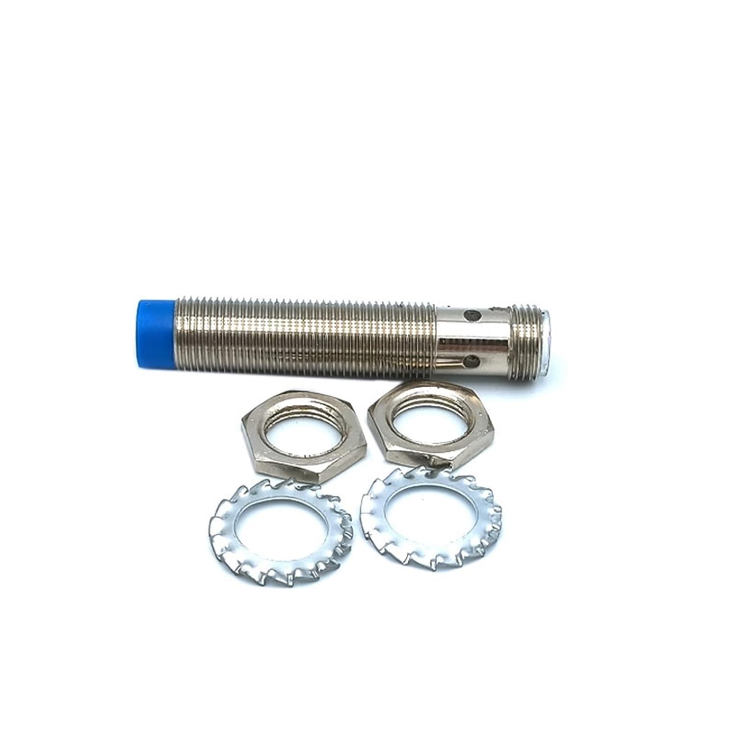 M18 Metal Inductive Approach Switch with 4 Cores Air Detect Distance 5mm 8mm PNP/NPN NO NC 1Pcs(Distance 5mm,NO,DC 2 Wires)