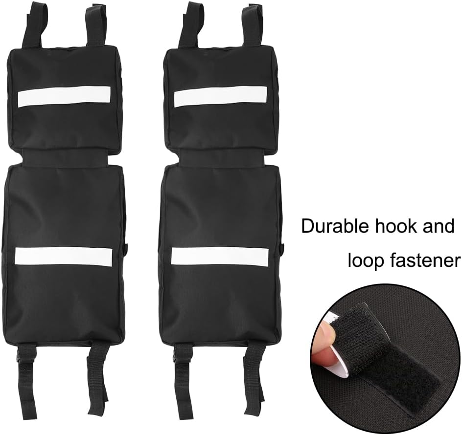H RUO ATV Fender Bags, 2-Pack Detachable ATV Cargo Bags Waterproof Saddle Bags Compatible with Scrambler TRX FourTrax Outlander for ATV UTV Dirt Bike