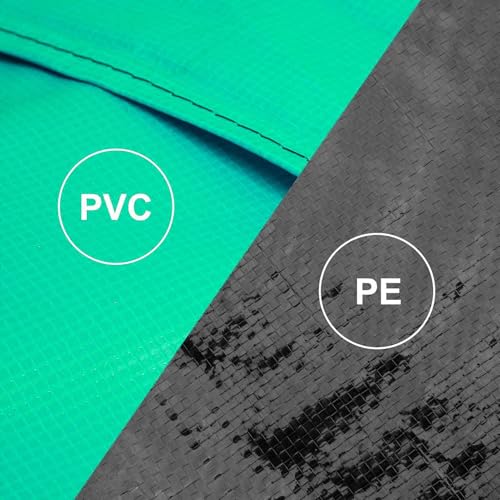 Bâche protection trampoline 1,8m avec coussin couvre-ressorts pluie