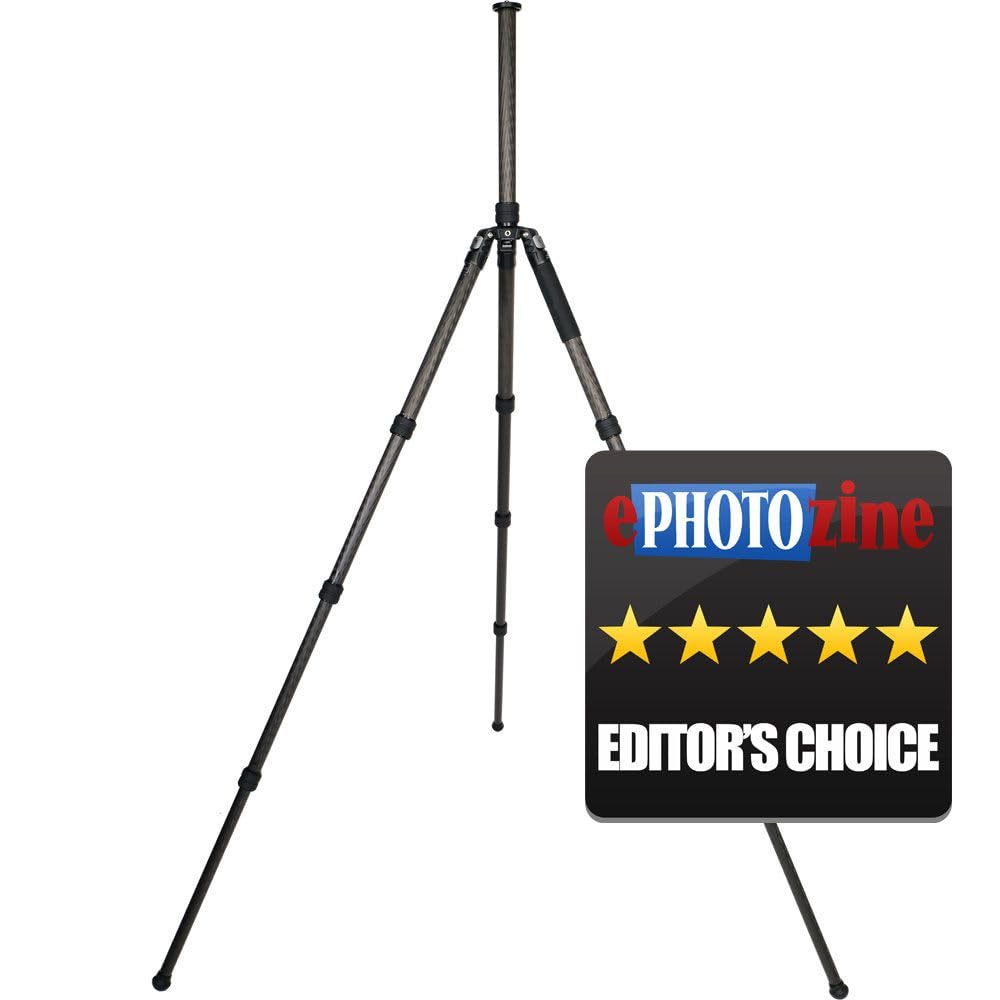 Novo Helix T200 Carbon Fibre Professional Tripod Legs Only-10X Layer. Integrated Detachable Monopod. Max Height 1.7M. Min Height 220Mm. Folded 520Mm. Max. Load 20Kgs,1.86Kg. Rubber + Spiked Feet